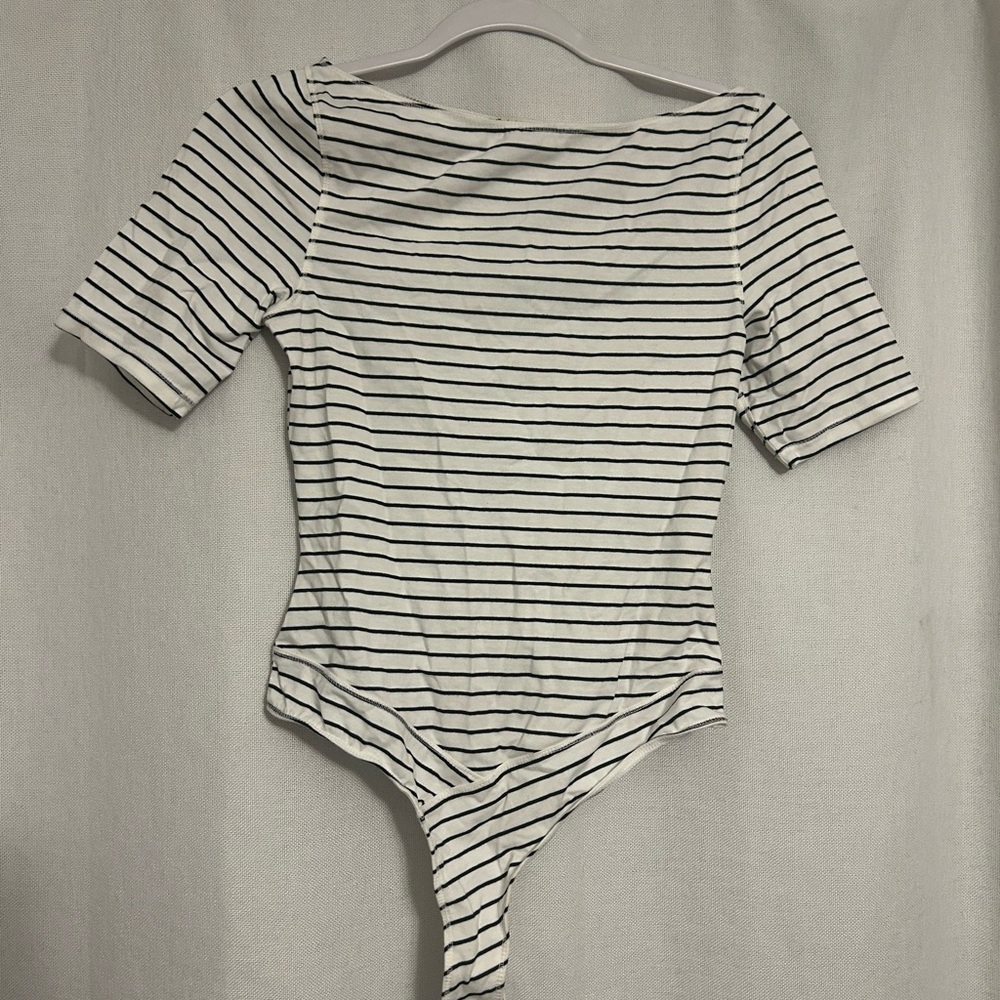 Free People Last Time Striped Bodysuit